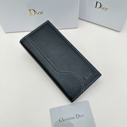 DIOR Long wallet Black Size: 17.5*8.5*1.5cm