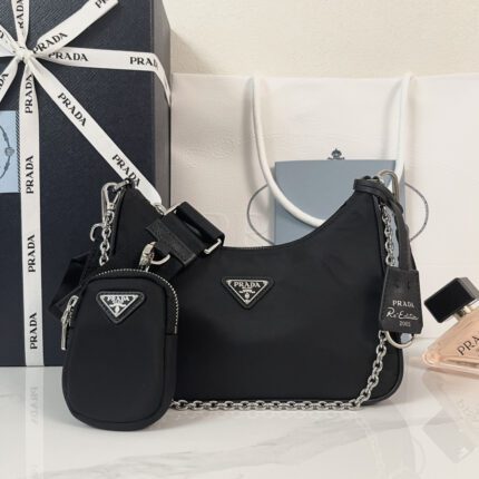 Prada Re-Edition 2005 Re-Nylon 3-in-1 Shoulder Bag (Black)