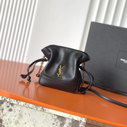 Saint Laurent Le 57 Mini Bucket Bag in Smooth Leather