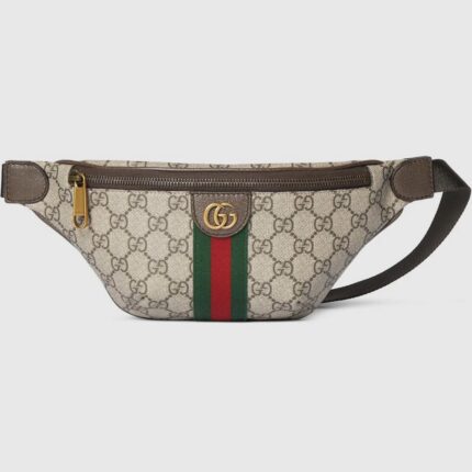 Gucci GG Supreme Canvas Fanny Pack with Web Stripe