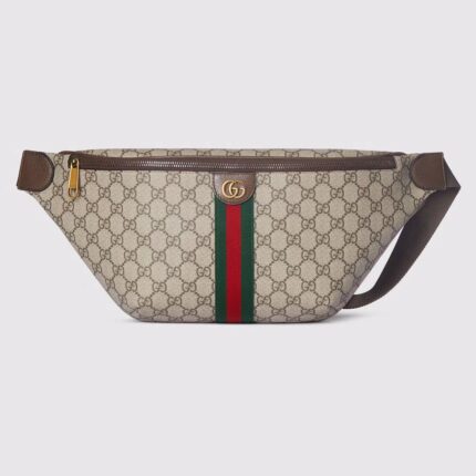 Gucci GG Supreme Canvas Fanny Pack with Web Stripe