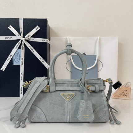 Prada Leather Doctor Bag with Blue