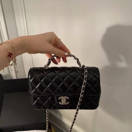 Chanel's new rhinestone handle with cocohandle diamond accents